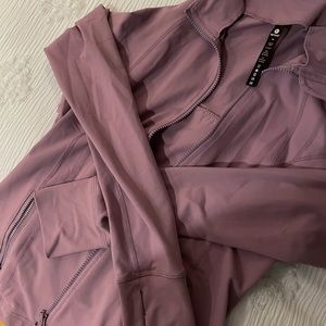 Lulu Lemon Dupe!! Light Purple Workout Zip Up Jacket